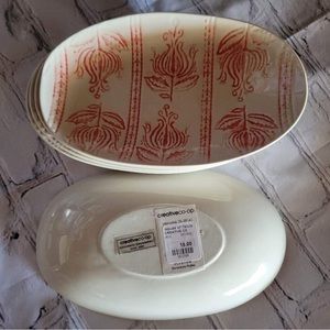 Bundle of five creative co op stoneware plates